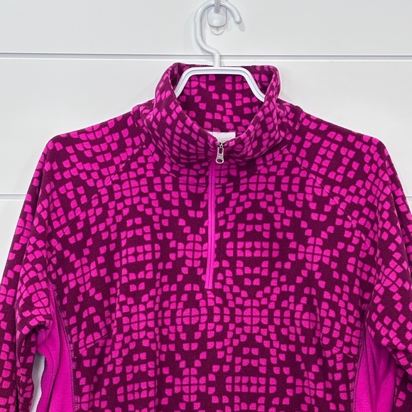 Columbia vibrant patterned 1/4 zip fleece pullover size XL (fits smaller) - Picture 3 of 15